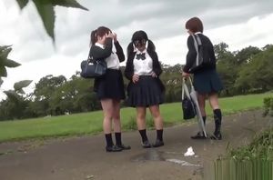 Chinese students piss