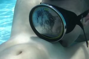 Candy being slurped underwater